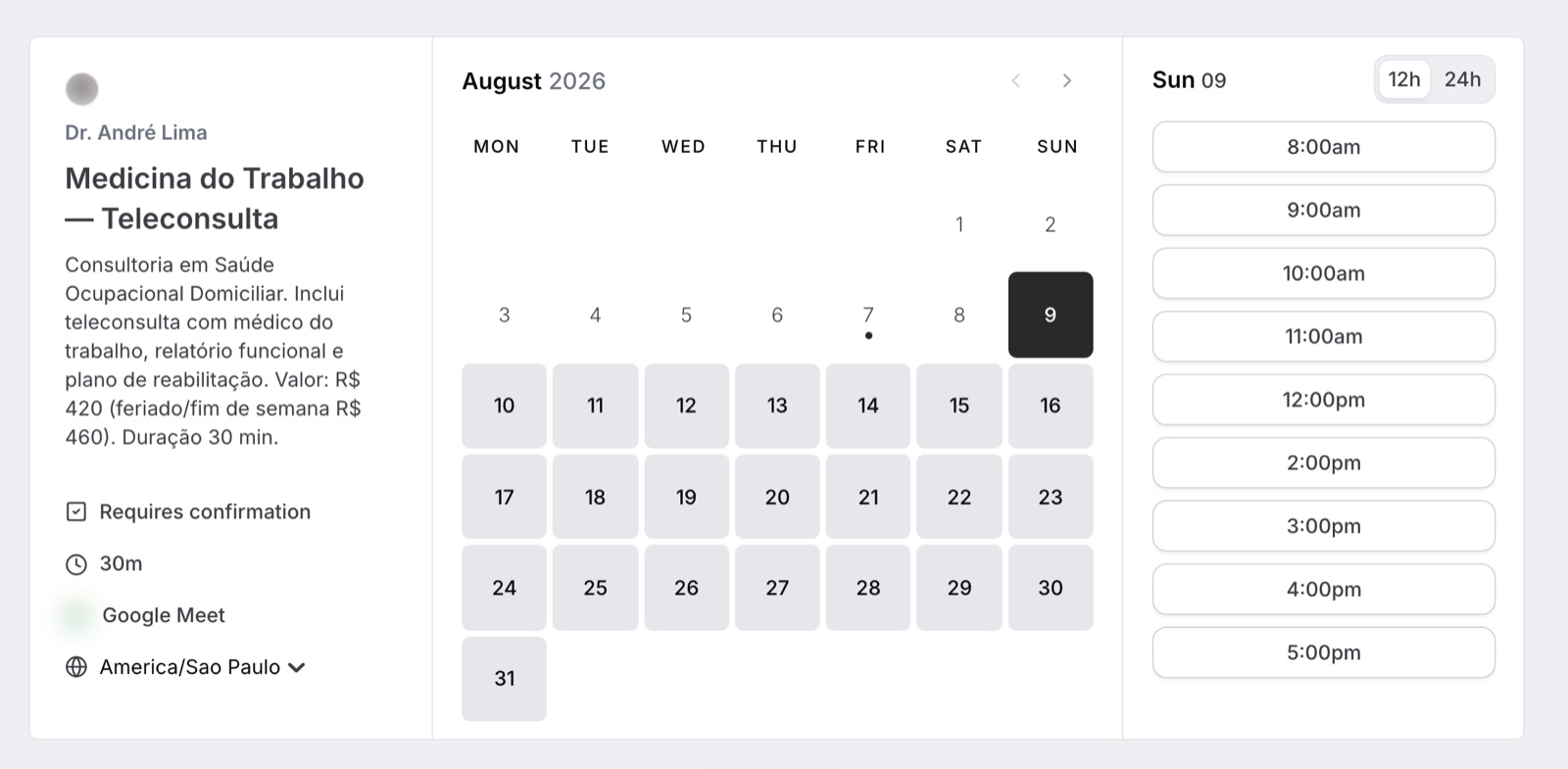 Sistema de agendamento online em produção